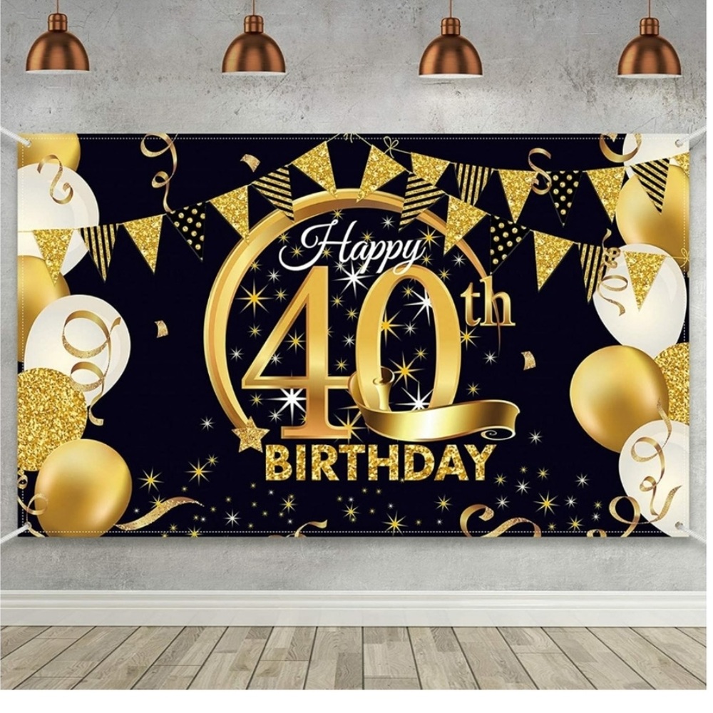 40th Birthday Banner